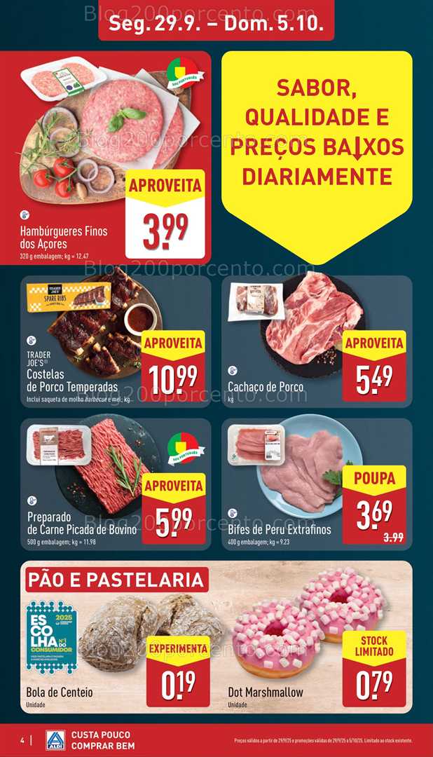 Antevisão Folheto ALDI Promoções de 29 setembro a 5 outubro