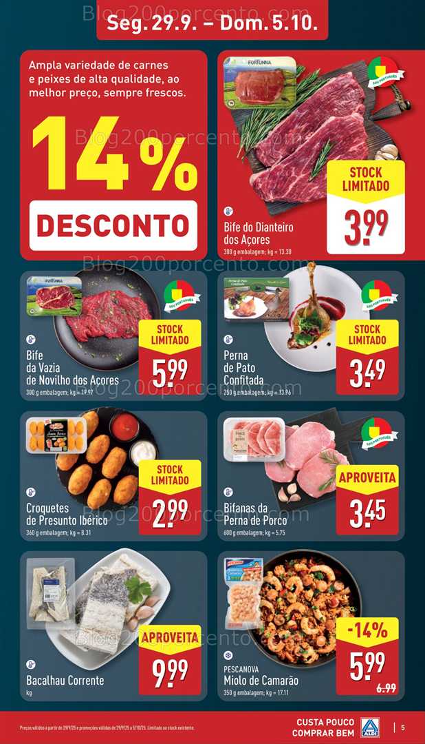 Antevisão Folheto ALDI Bazar Promoções de 1 a 5 outubro