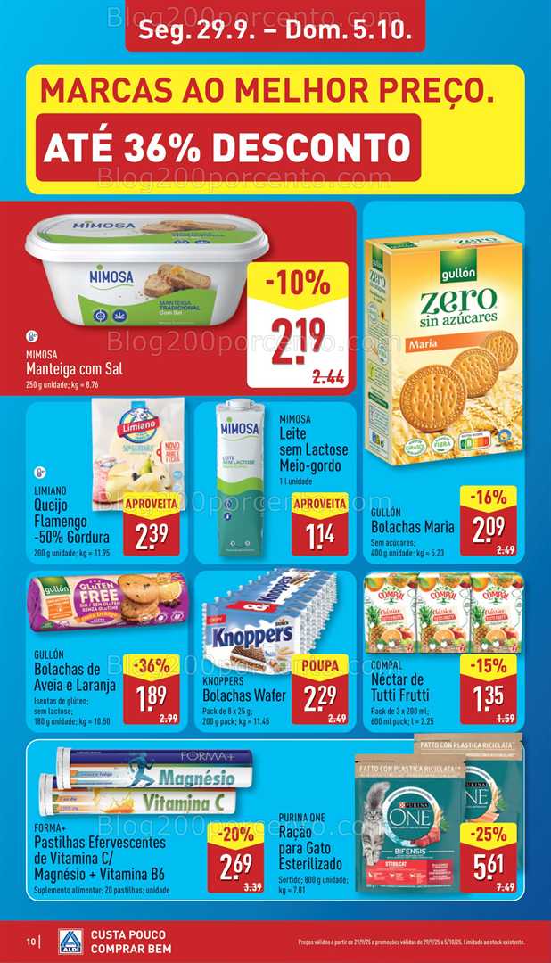 Antevisão Folheto ALDI Bazar Promoções de 1 a 5 outubro