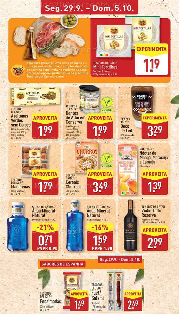 Antevisão Folheto ALDI Sabores do Mundo Promoções de 29 setembro a 5 outubro