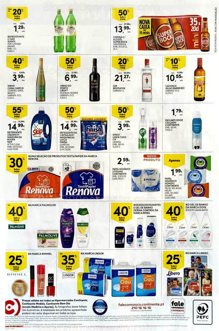 Antevisão Folheto CONTINENTE Promoções Fim de Semana - 19 a 22 setembro