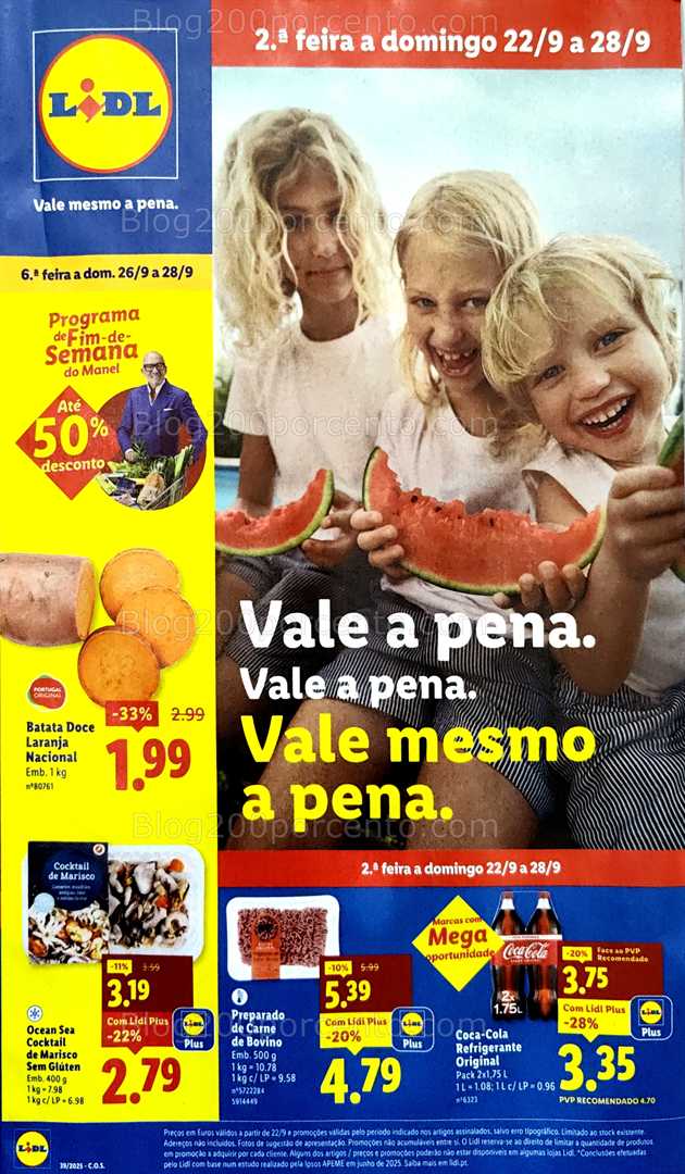 Antevisão Folheto LIDL Promoções de 22 a 28 setembro