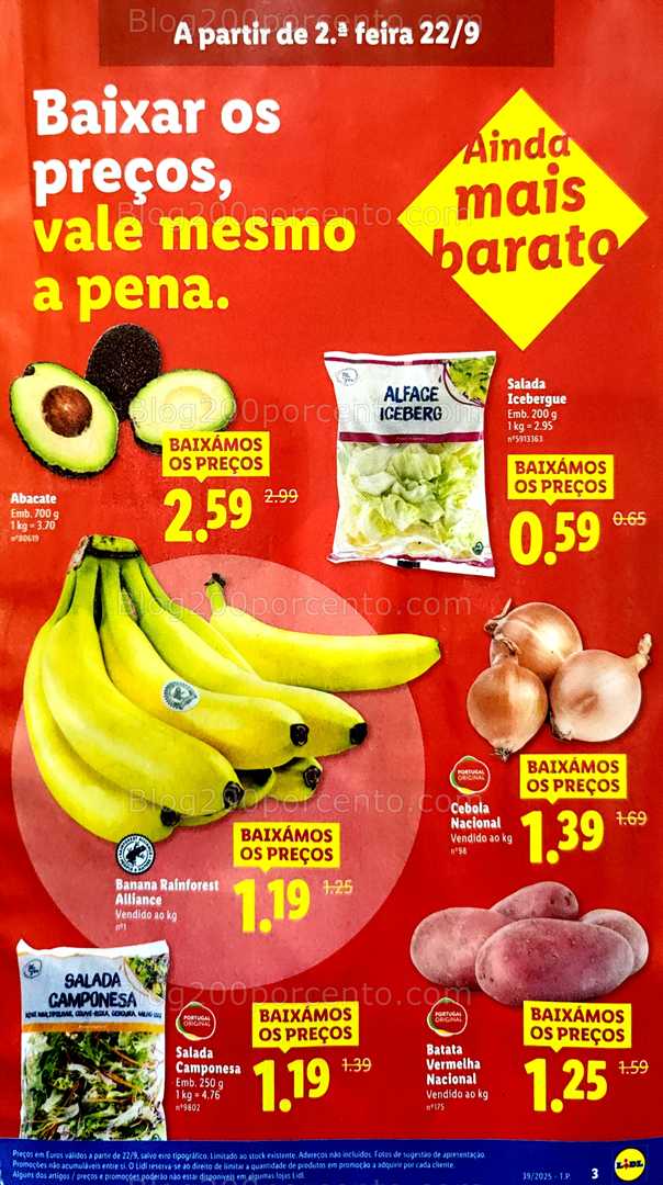 Antevisão Folheto LIDL Promoções de 22 a 28 setembro