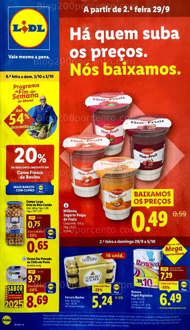 Antevisão Folheto LIDL Promoções de 29 setembro a 5 outubro
