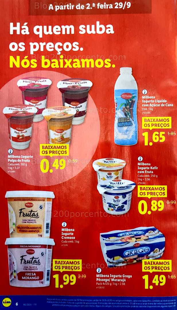 Antevisão Folheto LIDL Promoções de 29 setembro a 5 outubro