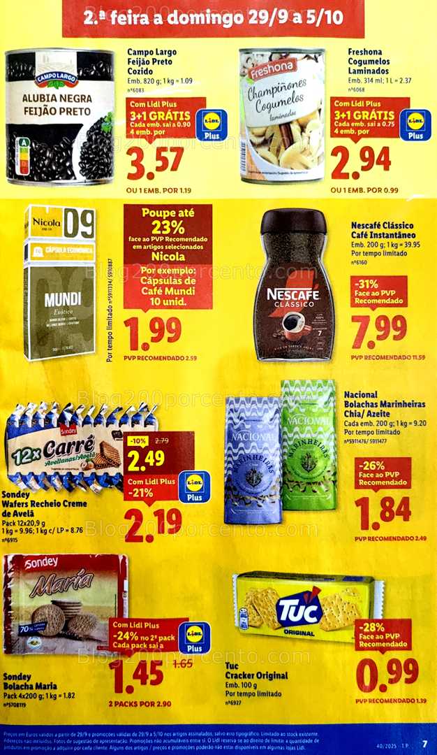 Antevisão Folheto LIDL Promoções de 29 setembro a 5 outubro