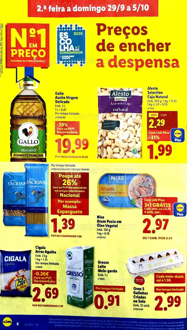 Antevisão Folheto LIDL Promoções de 29 setembro a 5 outubro
