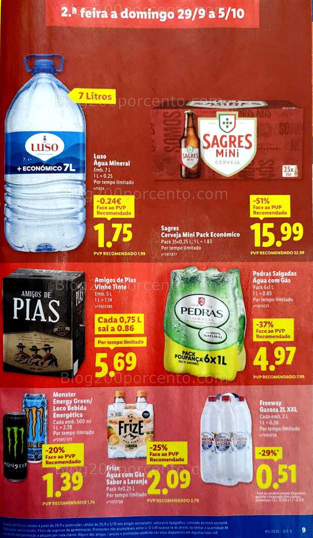 Antevisão Folheto LIDL Promoções de 29 setembro a 5 outubro