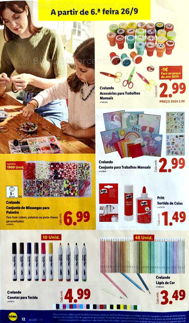 Antevisão Folheto LIDL Bazar Promoções de 26 setembro a 2 outubro