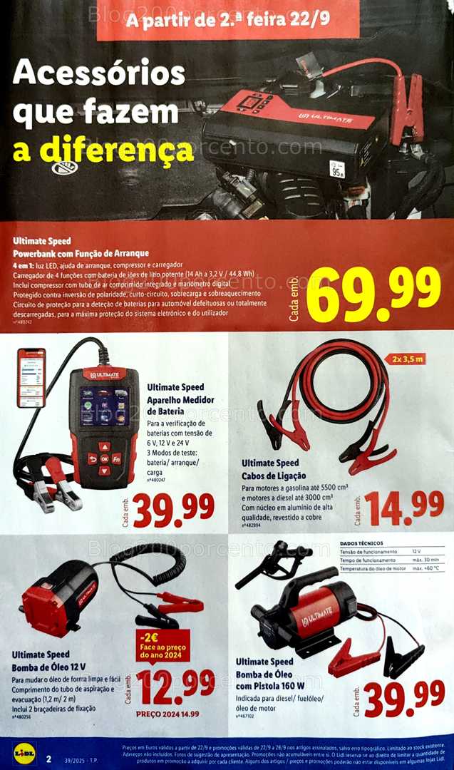 Antevisão Folheto LIDL Bazar Promoções de 22 setembro a 2 outubro