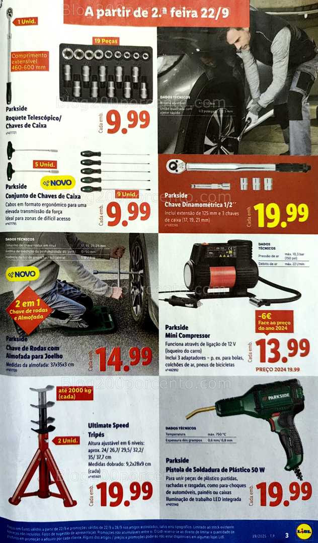 Antevisão Folheto LIDL Bazar Promoções de 22 setembro a 2 outubro