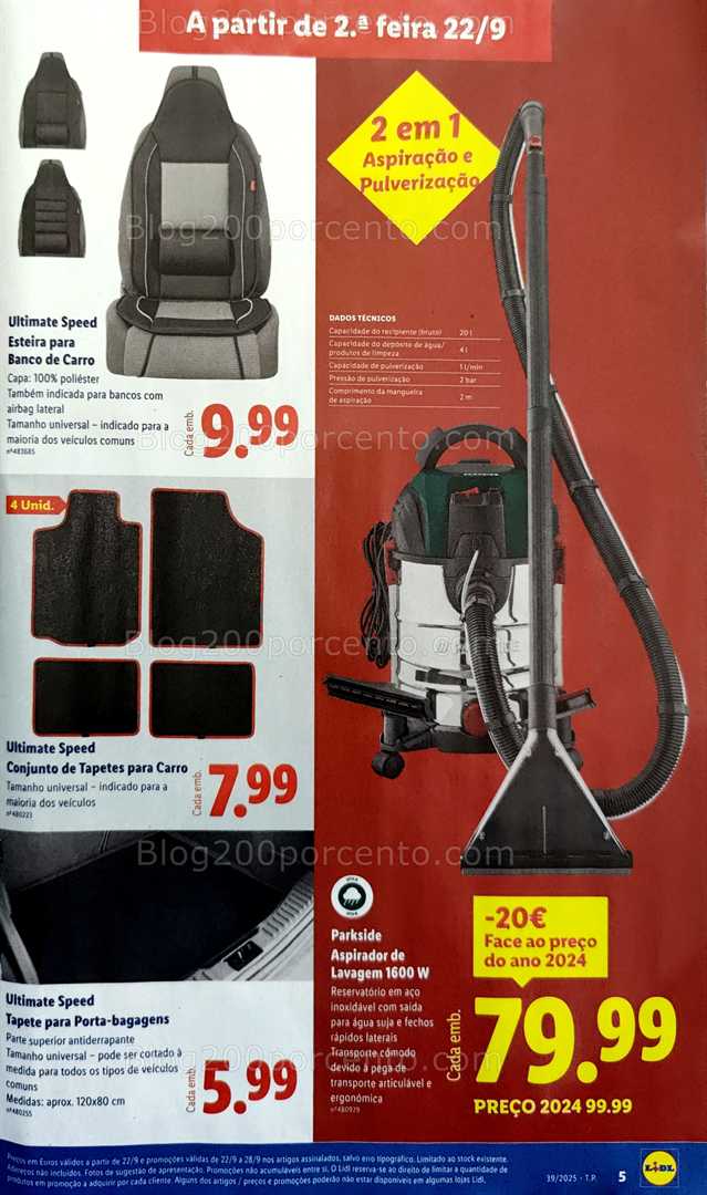 Antevisão Folheto LIDL Bazar Promoções de 22 setembro a 2 outubro