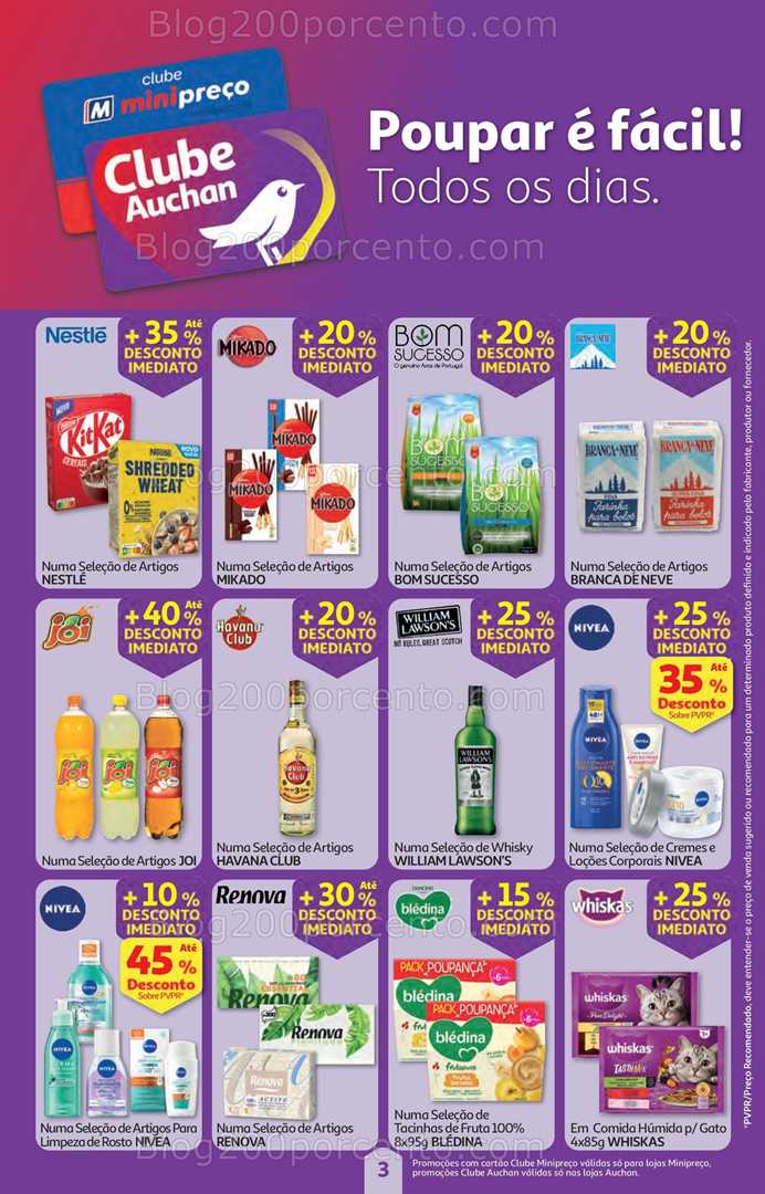 Antevisão Folheto MINIPREÇO - AUCHAN Promoções de 2 a 8 outubro