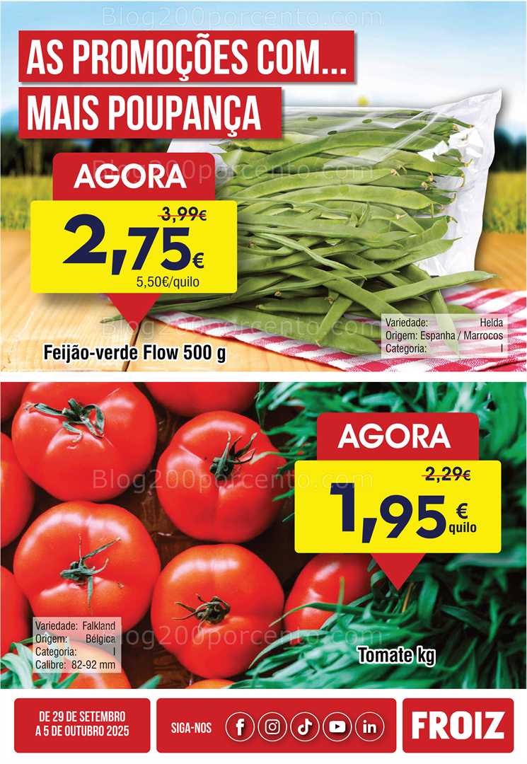 Antevisão Folheto FROIZ Promoções de 29 setembro a 5 outubro