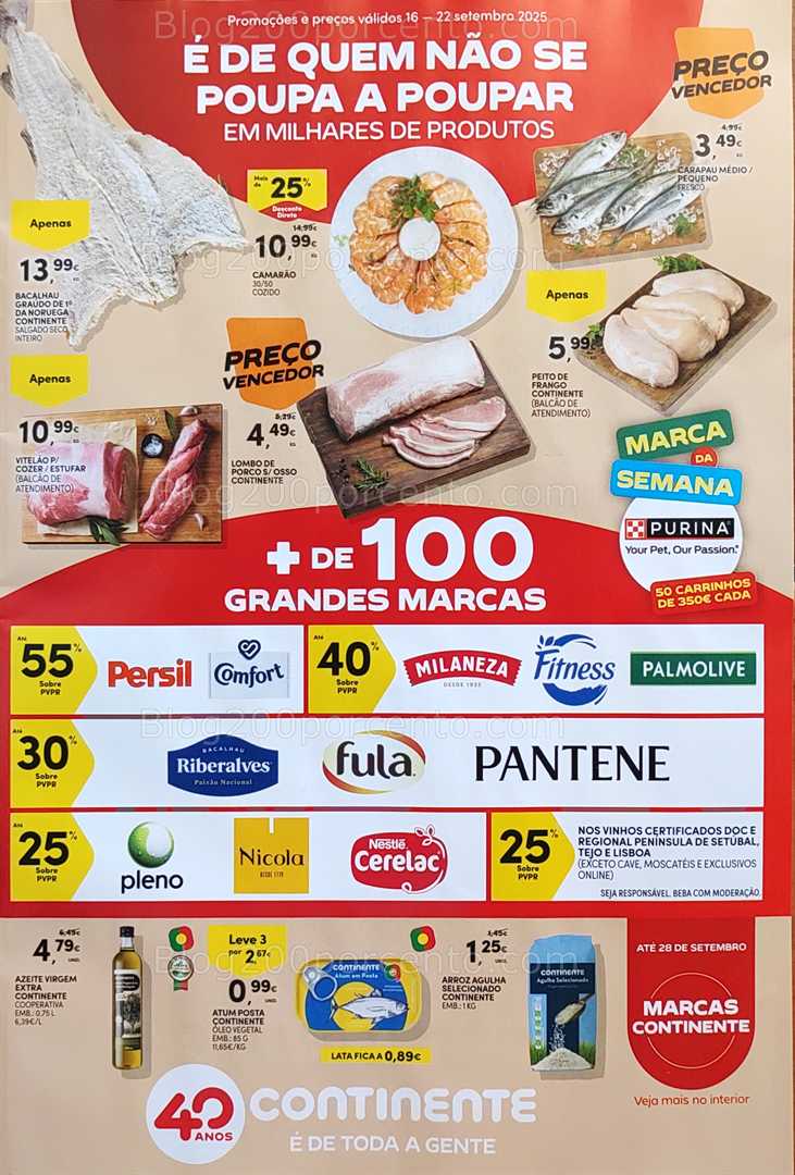 Antevisão Folheto CONTINENTE Promoções de 16 a 22 setembro