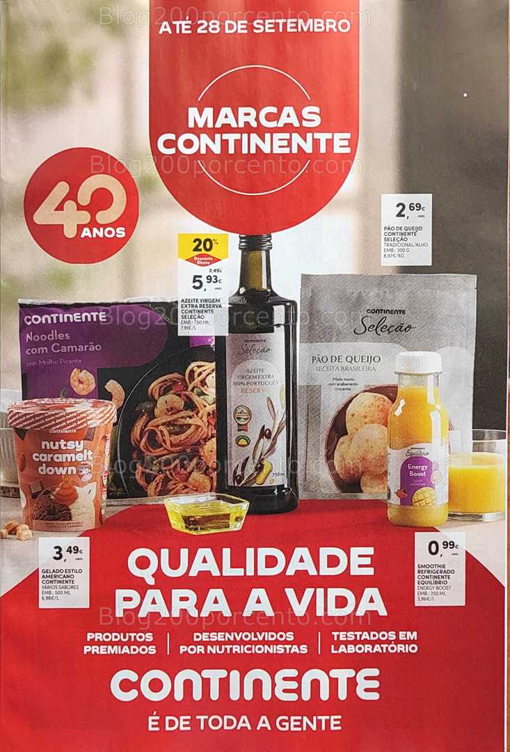Antevisão Folheto CONTINENTE Promoções de 16 a 28 setembro