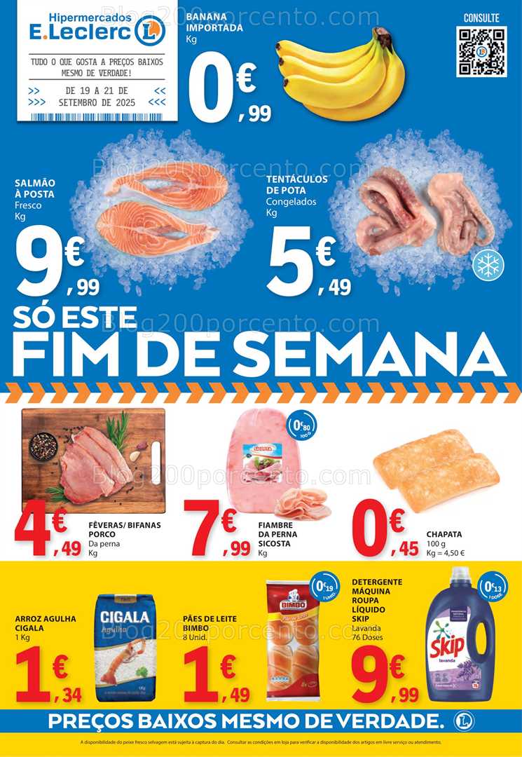 Antevisão Folheto E-LECLERC Promoções Fim de Semana - 19 a 21 setembro
