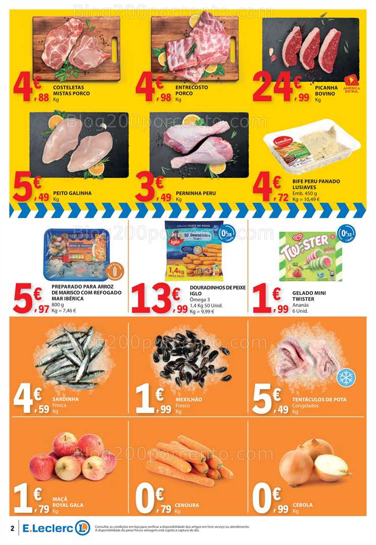 Antevisão Folheto E-LECLERC Promoções Fim de Semana - 26 a 28 setembro
