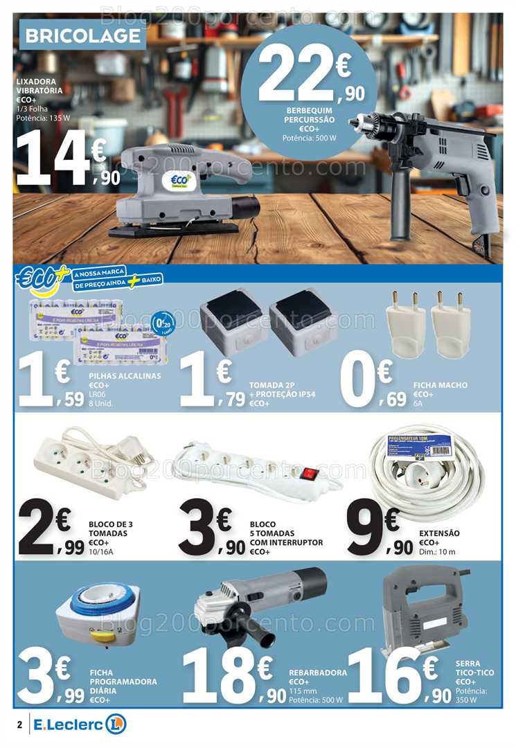 Antevisão Folheto E-LECLERC Bazar Promoções de 11 a 24 setembro