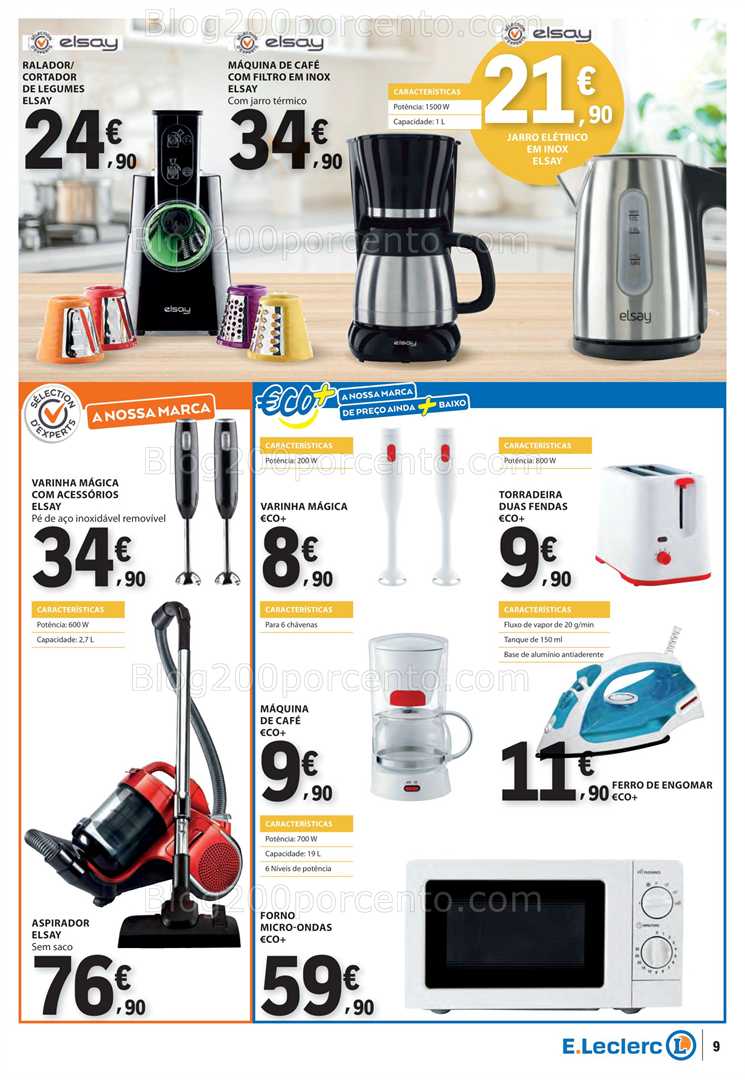 Antevisão Folheto E-LECLERC Bazar Promoções de 11 a 24 setembro