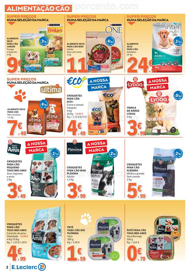 Antevisão Folheto E-LECLERC Feira Animal e Pets Promoções de 30 setembro a 12 outubro