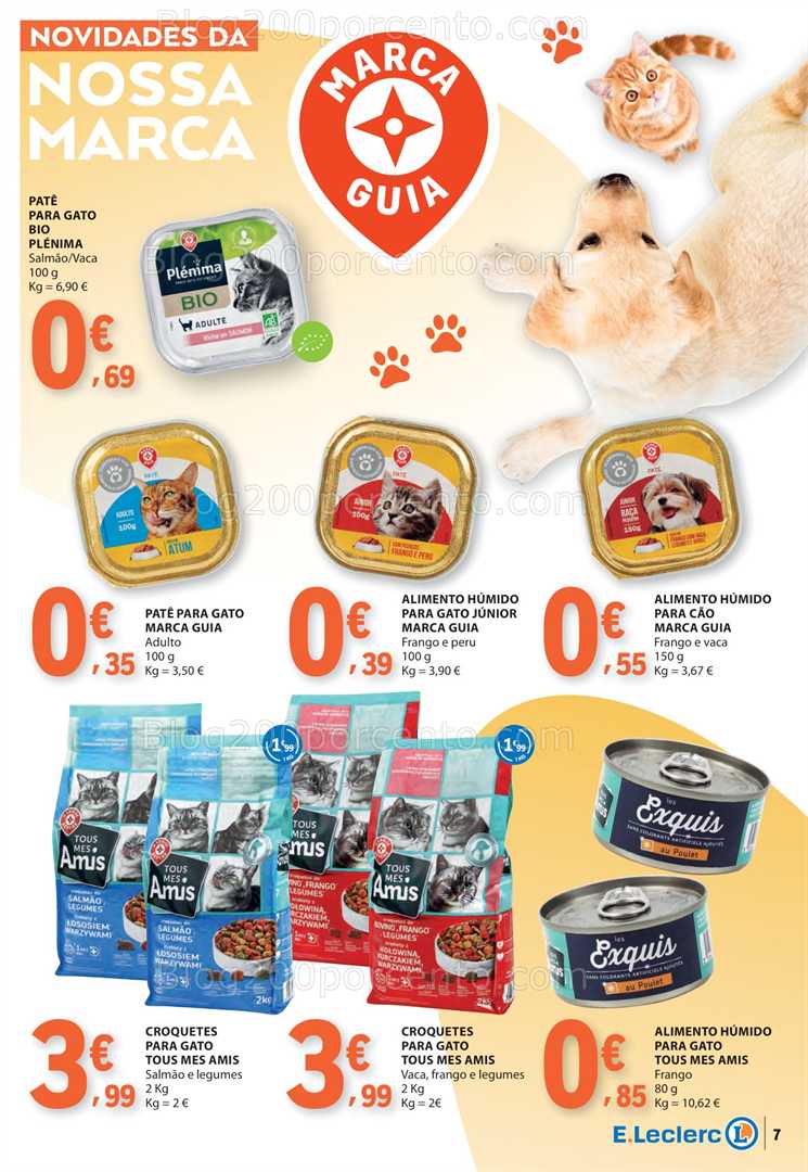 Antevisão Folheto E-LECLERC Feira Animal e Pets Promoções de 30 setembro a 12 outubro