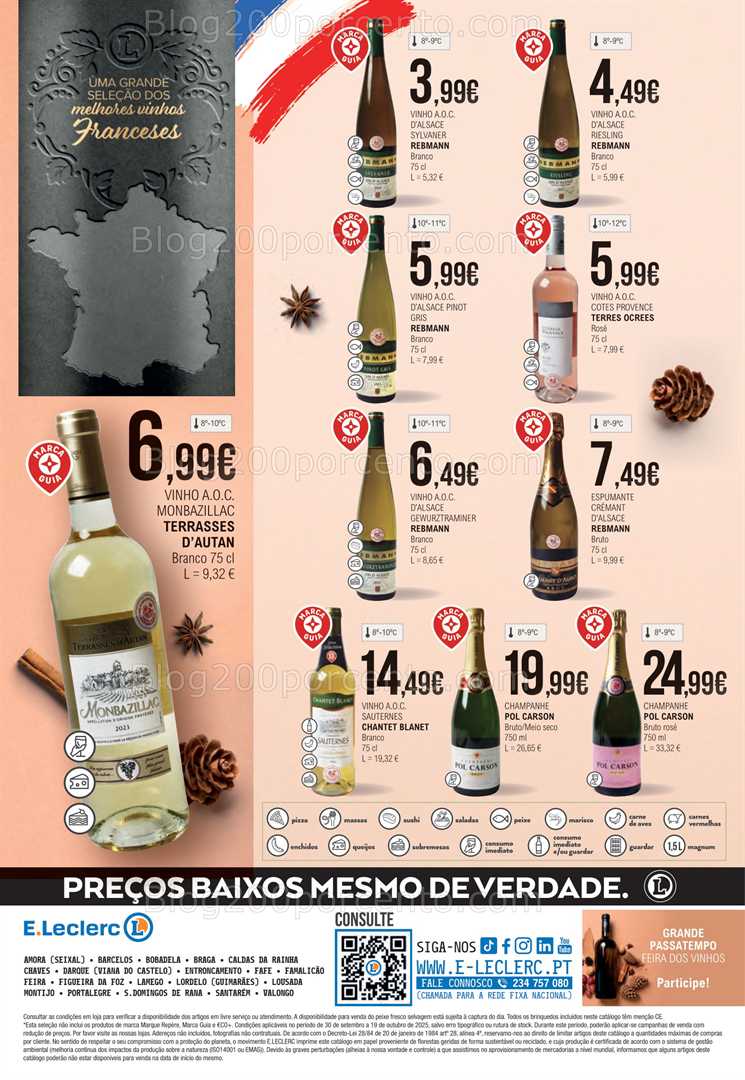 Antevisão Folheto E-LECLERC Feira QEV Promoções de 30 setembro a 19 outubro