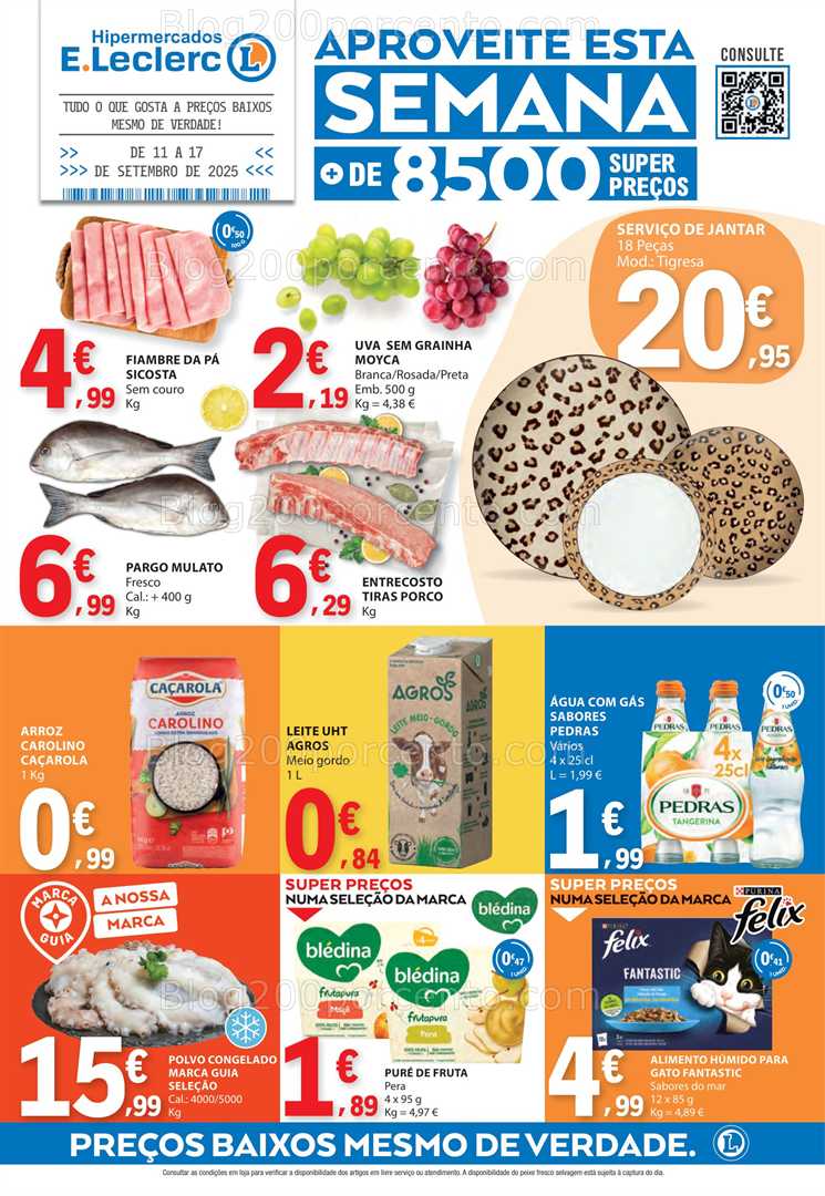 Antevisão Folheto E-LECLERC Promoções de 11 a 17 setembro
