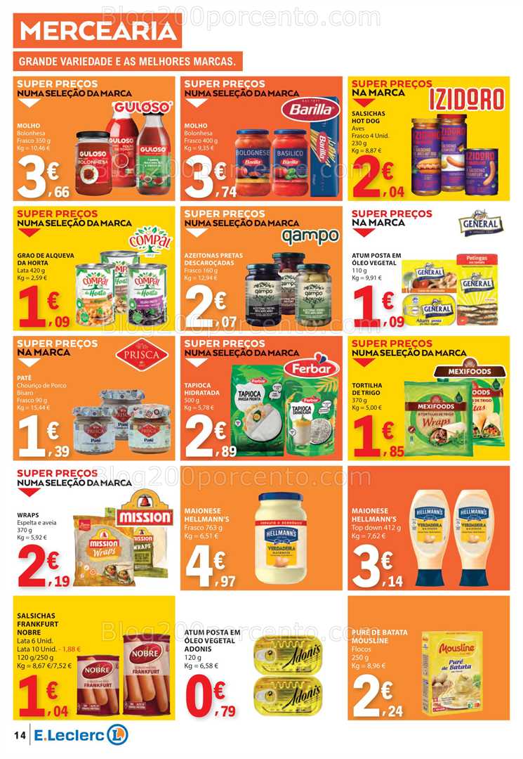 Antevisão Folheto E-LECLERC Promoções de 11 a 17 setembro