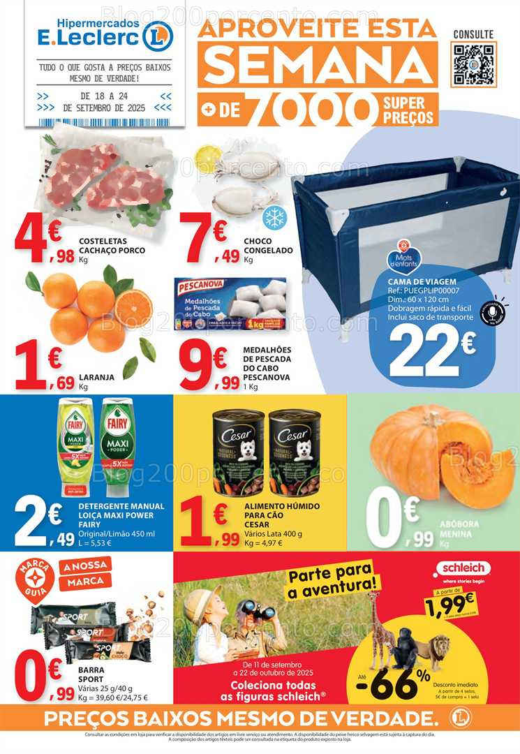 Antevisão Folheto E-LECLERC Promoções de 18 a 24 setembro