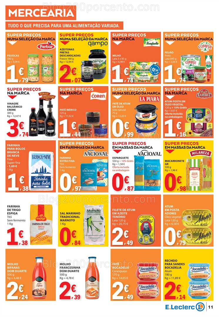 Antevisão Folheto E-LECLERC Promoções de 18 a 24 setembro