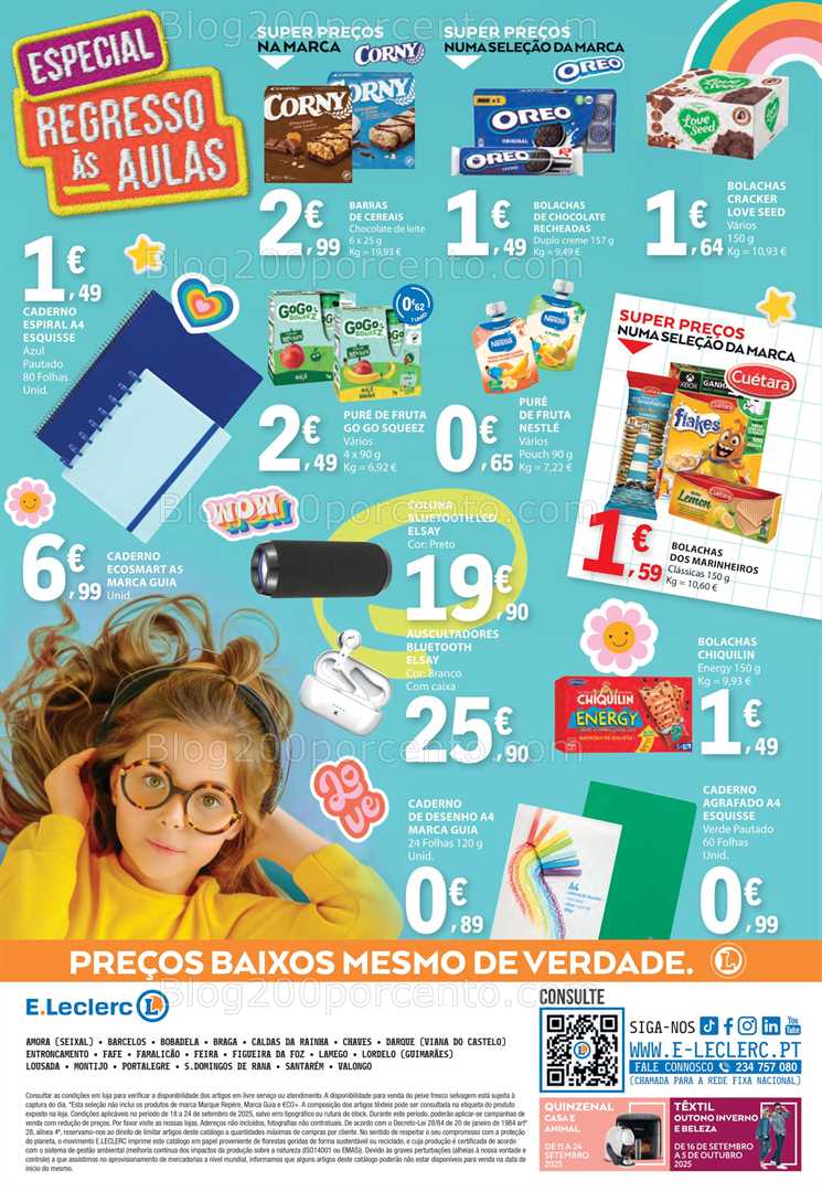 Antevisão Folheto E-LECLERC Promoções de 18 a 24 setembro