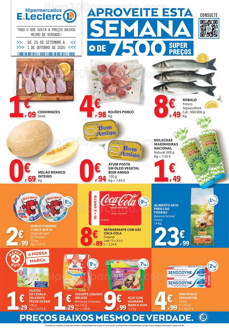 Antevisão Folheto E-LECLERC Promoções de 25 setembro a 1 outubro