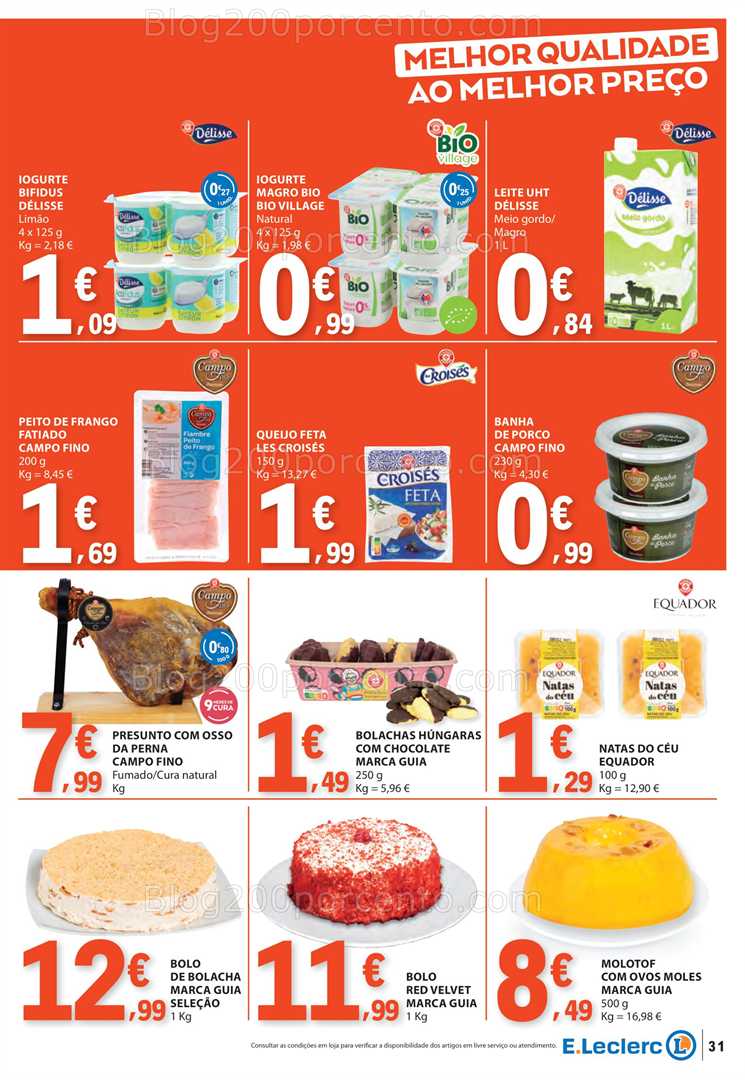 Antevisão Folheto E-LECLERC Promoções de 25 setembro a 1 outubro