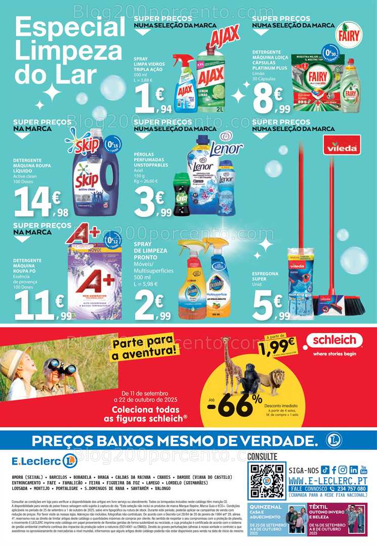 Antevisão Folheto E-LECLERC Promoções de 25 setembro a 1 outubro