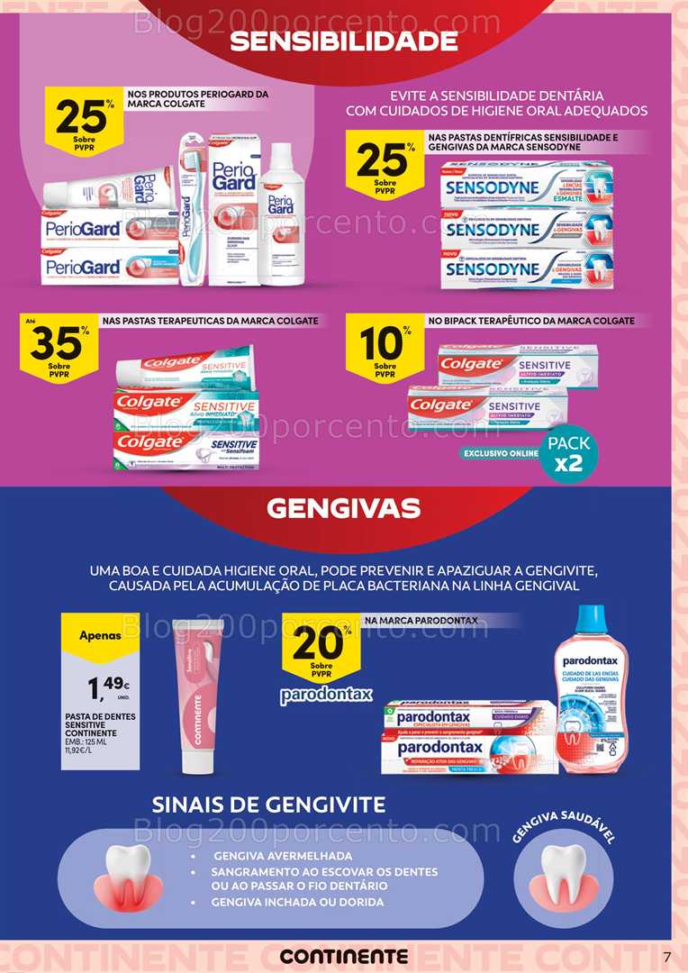Antevisão Folheto CONTINENTE Higiene Oral Promoções de 30 setembro a 12 outubro