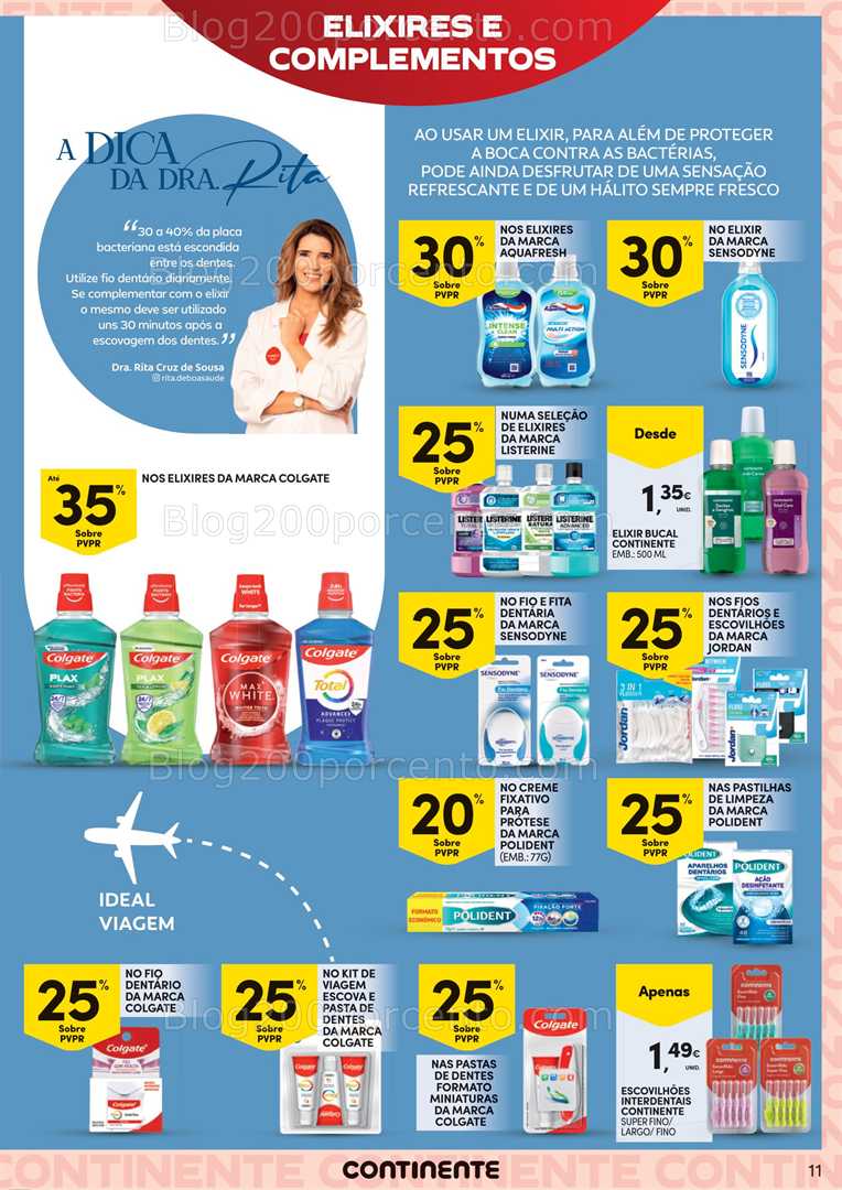 Antevisão Folheto CONTINENTE Higiene Oral Promoções de 30 setembro a 12 outubro