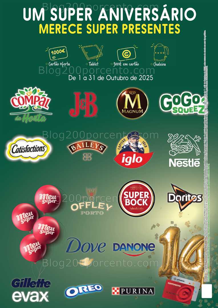 Antevisão Folheto MEU SUPER Especial Aniversário Promoções de 1 a 31 outubro