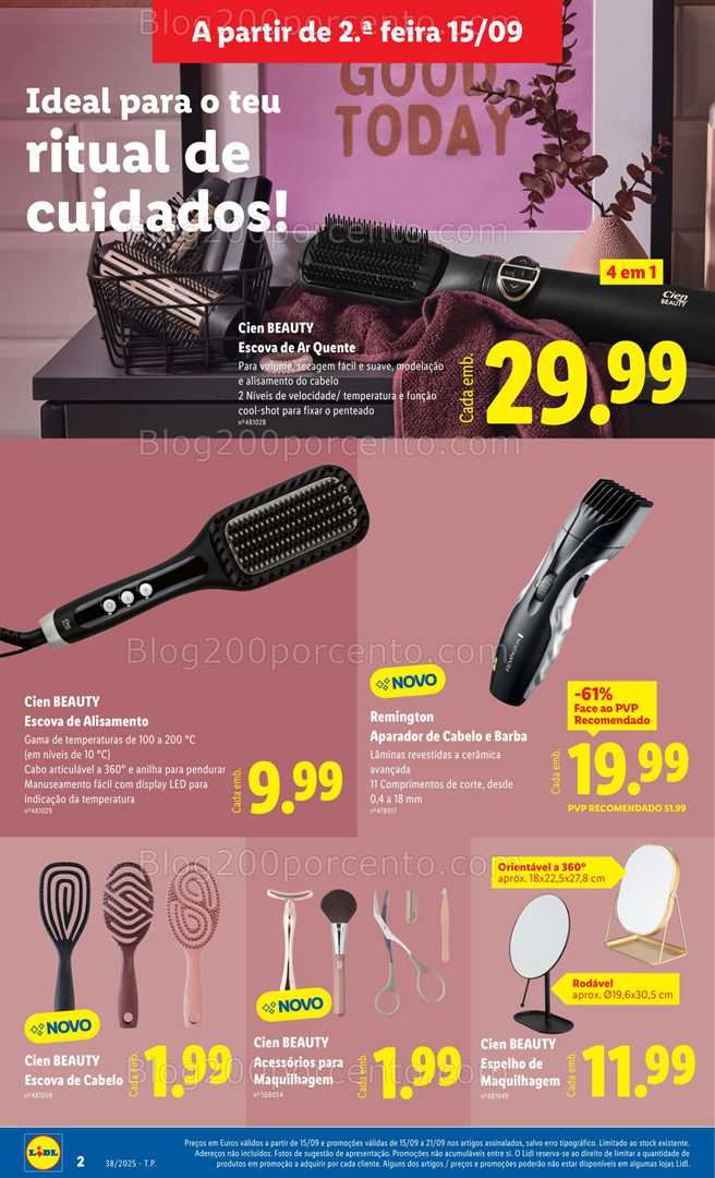 Antevisão Folheto LIDL Bazar Promoções de 15 a 25 setembro