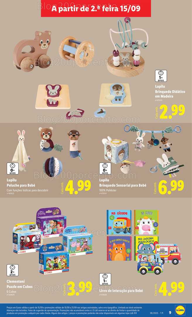 Antevisão Folheto LIDL Bazar Promoções de 15 a 25 setembro