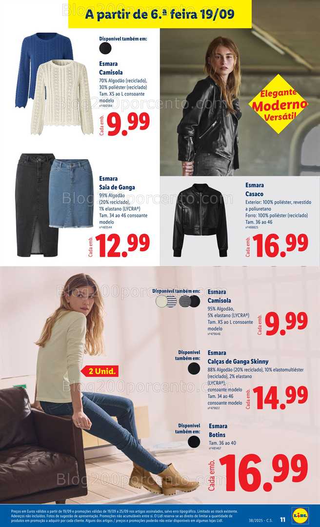 Antevisão Folheto LIDL Bazar Promoções de 15 a 25 setembro