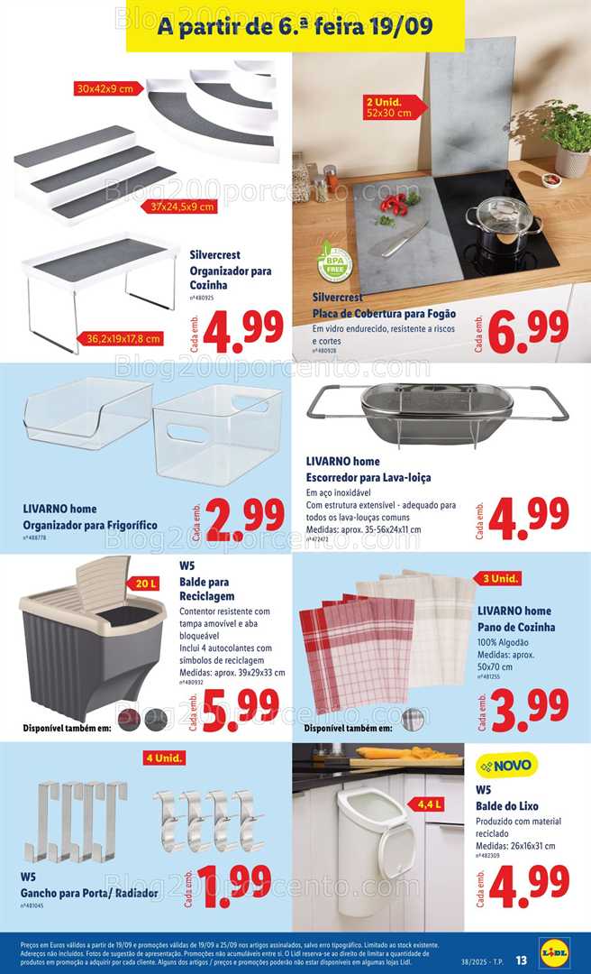 Antevisão Folheto LIDL Casa Promoções de 15 a 21 setembro