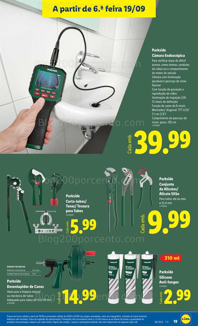 Antevisão Folheto LIDL Bazar Promoções de 15 a 25 setembro