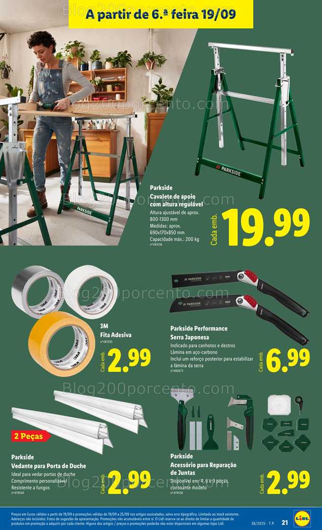 Antevisão Folheto LIDL Bazar Promoções de 15 a 25 setembro