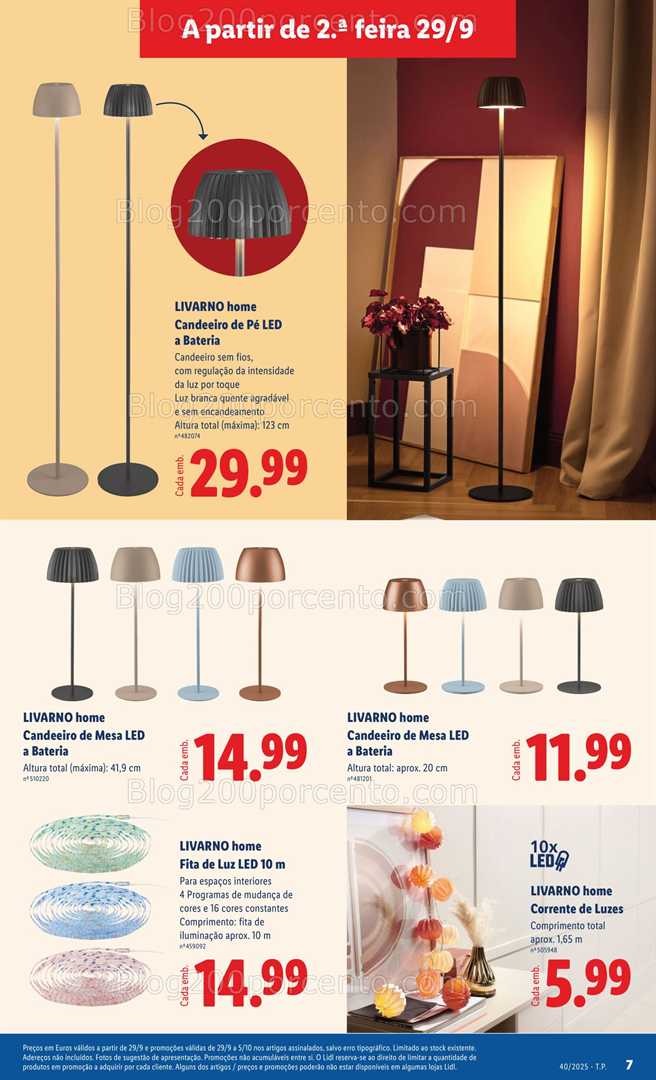 Antevisão Folheto LIDL Bazar Promoções de 29 setembro a 9 outubro - Edição Digital