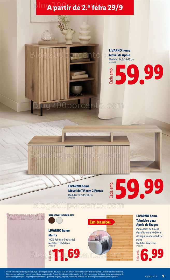 Antevisão Folheto LIDL Bazar Promoções de 29 setembro a 9 outubro - Edição Digital