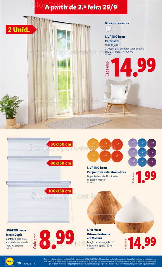 Antevisão Folheto LIDL Bazar Promoções de 29 setembro a 9 outubro - Edição Digital