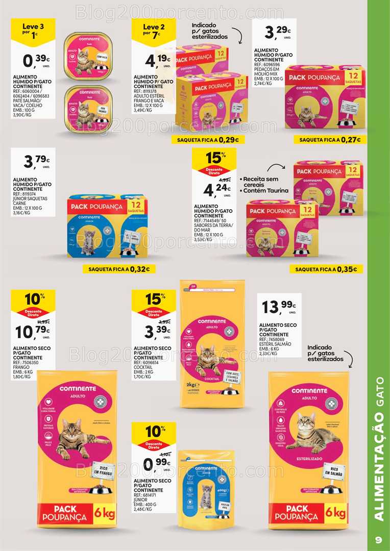 Antevisão Folheto CONTINENTE Feira Animal Promoções de 30 setembro a 19 outubro