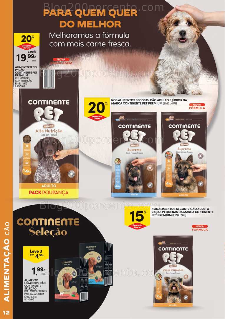 Antevisão Folheto CONTINENTE Feira Animal Promoções de 30 setembro a 19 outubro