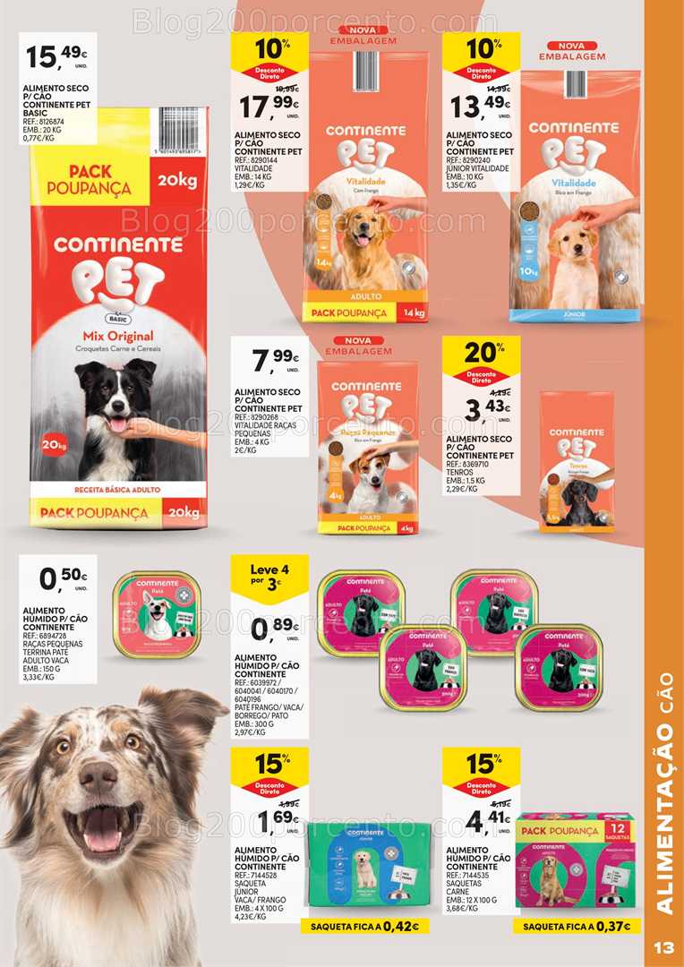 Antevisão Folheto CONTINENTE Feira Animal Promoções de 30 setembro a 19 outubro